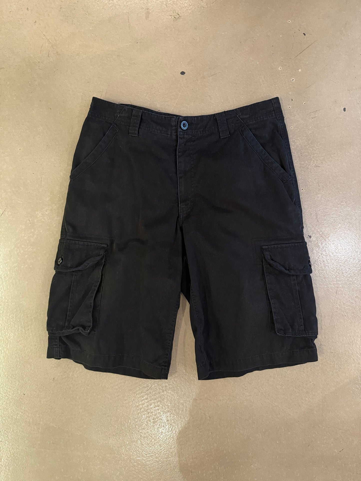 Southpole Black Cargo Shorts