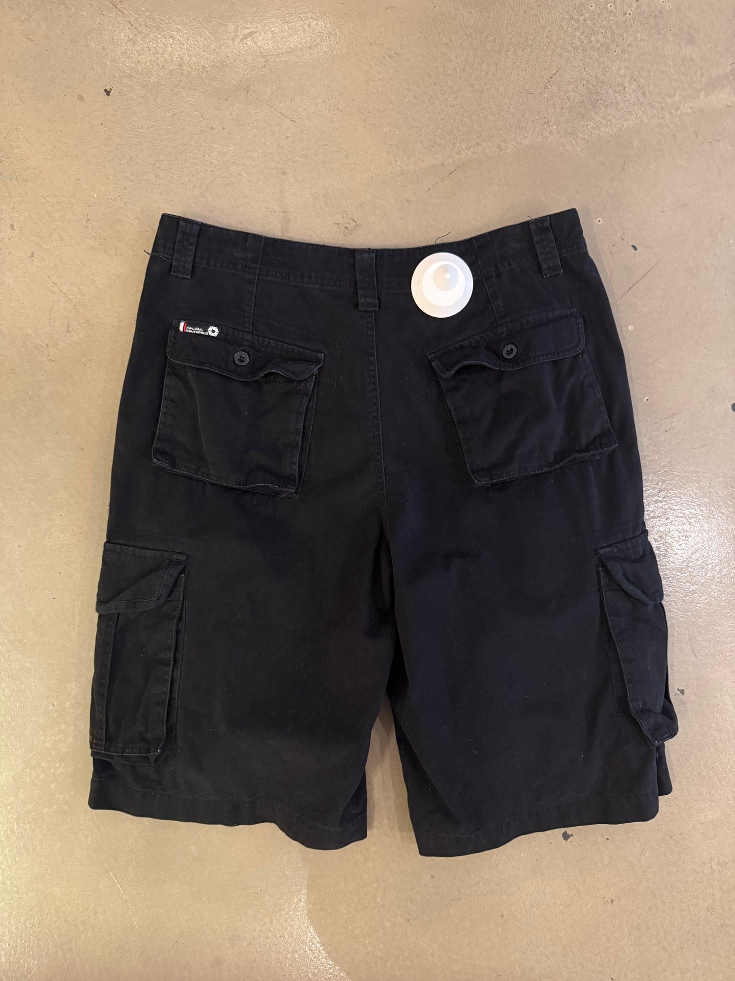 Southpole Black Cargo Shorts