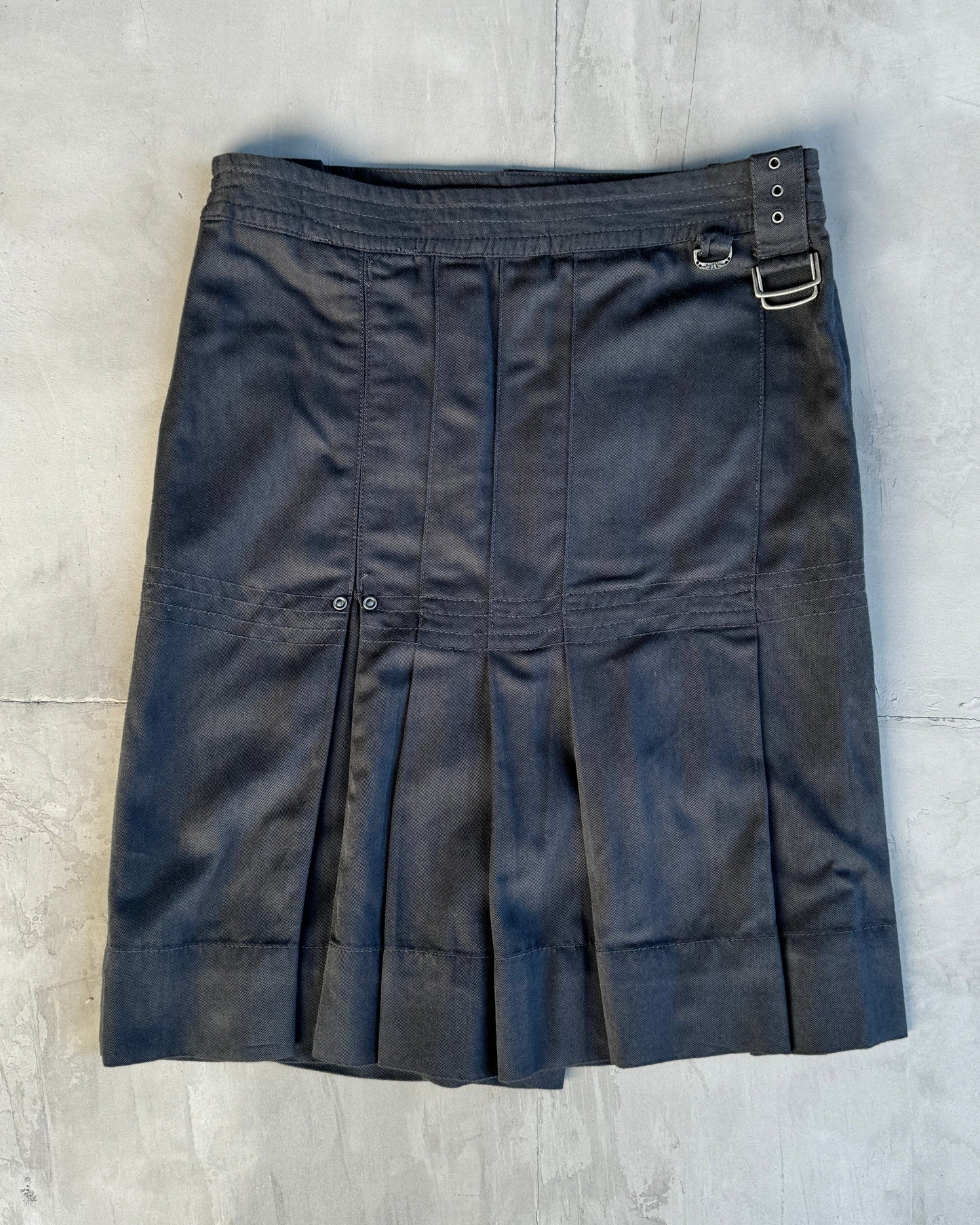 DIESEL PLEATED MIDI SKIRT - S | Medium, Blue