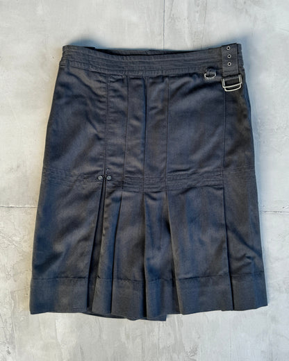 DIESEL PLEATED MIDI SKIRT - S | Medium, Blue