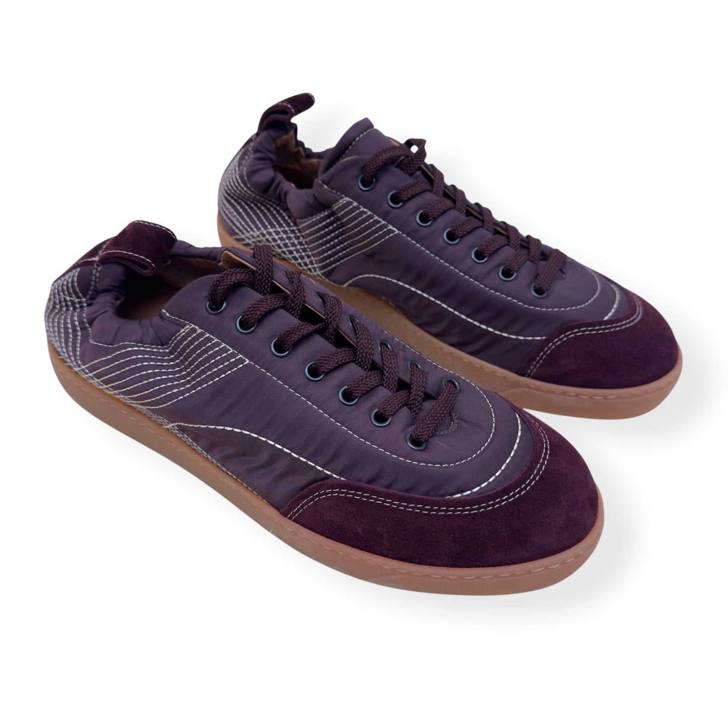 DRIES VAN NOTEN NEW CASSETTA SNEAKER BORDEAUX 44 / UK10 | UK 10, Bordeaux