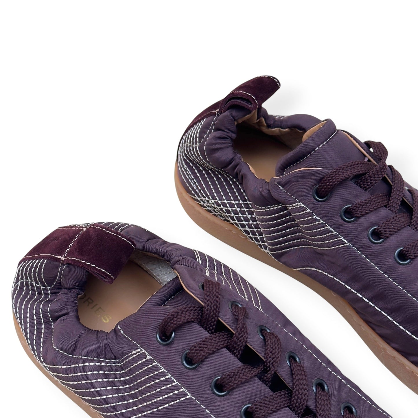 DRIES VAN NOTEN NEW CASSETTA SNEAKER BORDEAUX 44 / UK10 | UK 10, Bordeaux