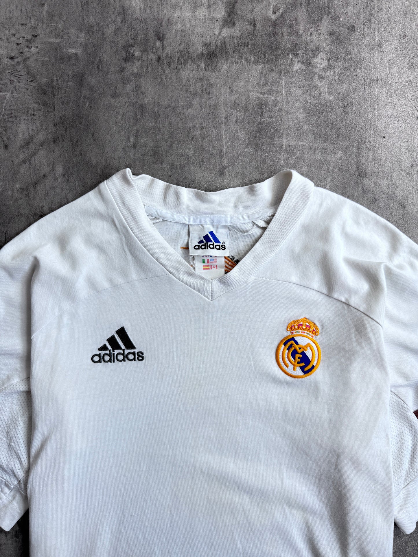 2001-02 Real Madrid Adidas Training Shirt
