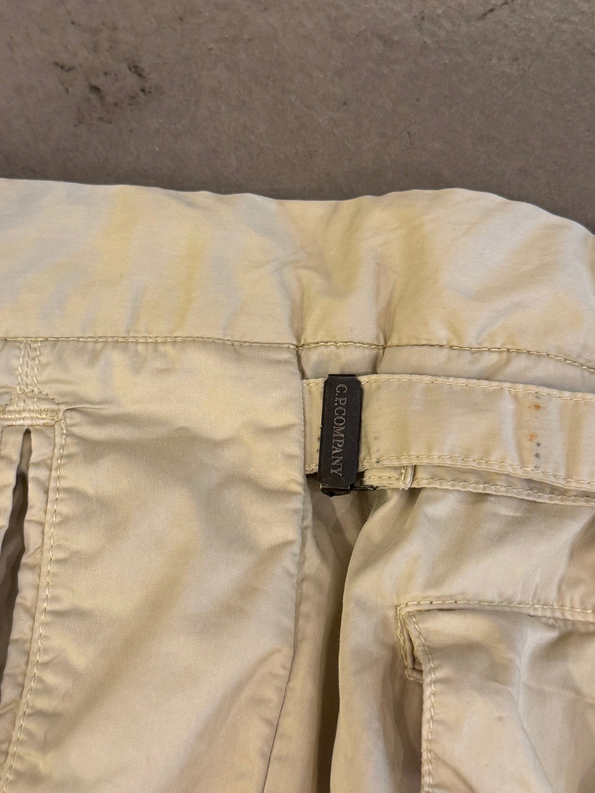S/S 2010 C.P. Company Belted Detail Beige Shorts | W33, Beige