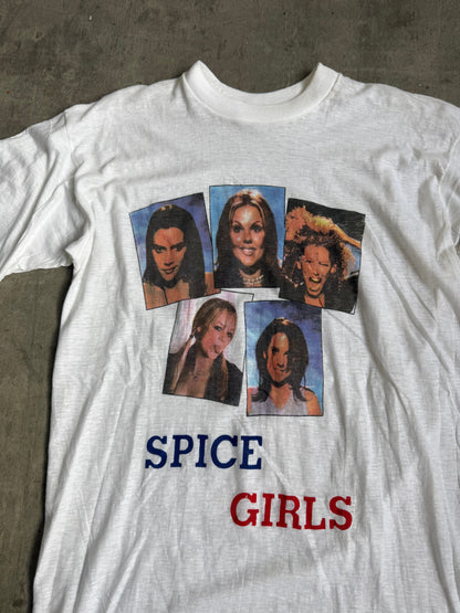 1990s Spice Girls Single Stitch Tee | O/S, White
