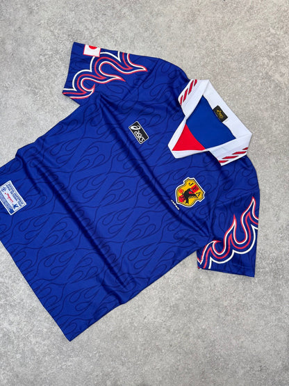 1998 Japan National Team World Cup Blue Football Shirt