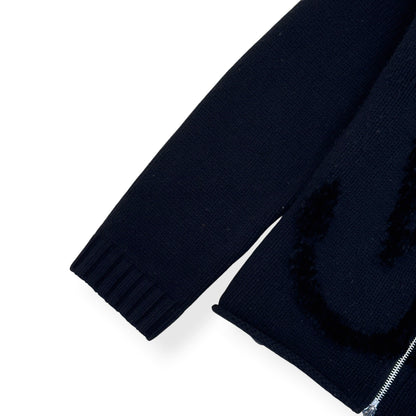 JW ANDERSON ‘ANCHOR JWA’ WOOL HOODIE BLACK XL | XL, Black