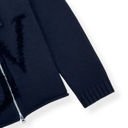 JW ANDERSON ‘ANCHOR JWA’ WOOL HOODIE BLACK XL | XL, Black