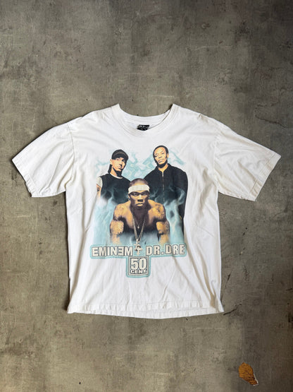 2000s Eminem x Dr Dre x 50 Cent Tour Tee | O/S, White
