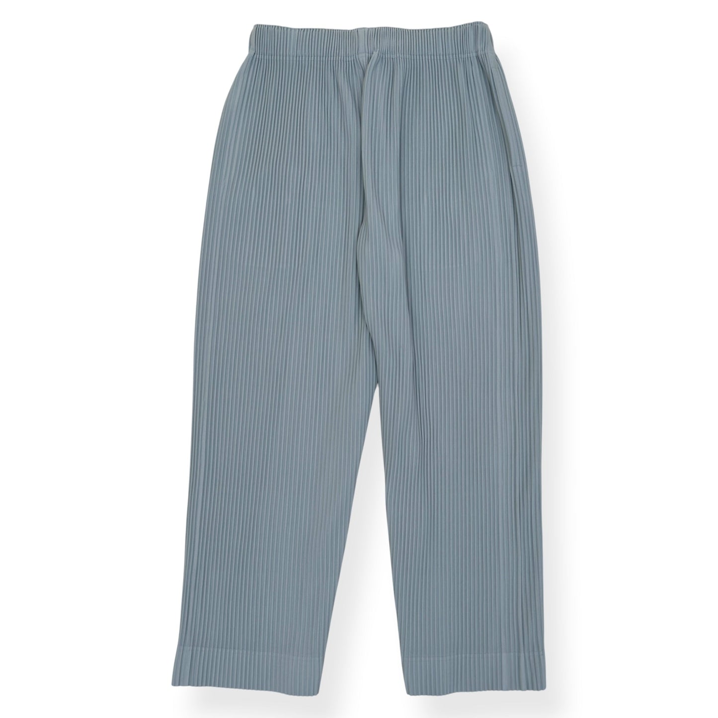 ISSEY MIYAKE HOMME PLISSÉ PLEATED TROUSERS LIGHT BLUE 3 / M | Medium, Blue