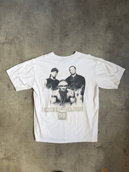 2000s Eminem x Dr Dre x 50 Cent Tour Tee | O/S, White