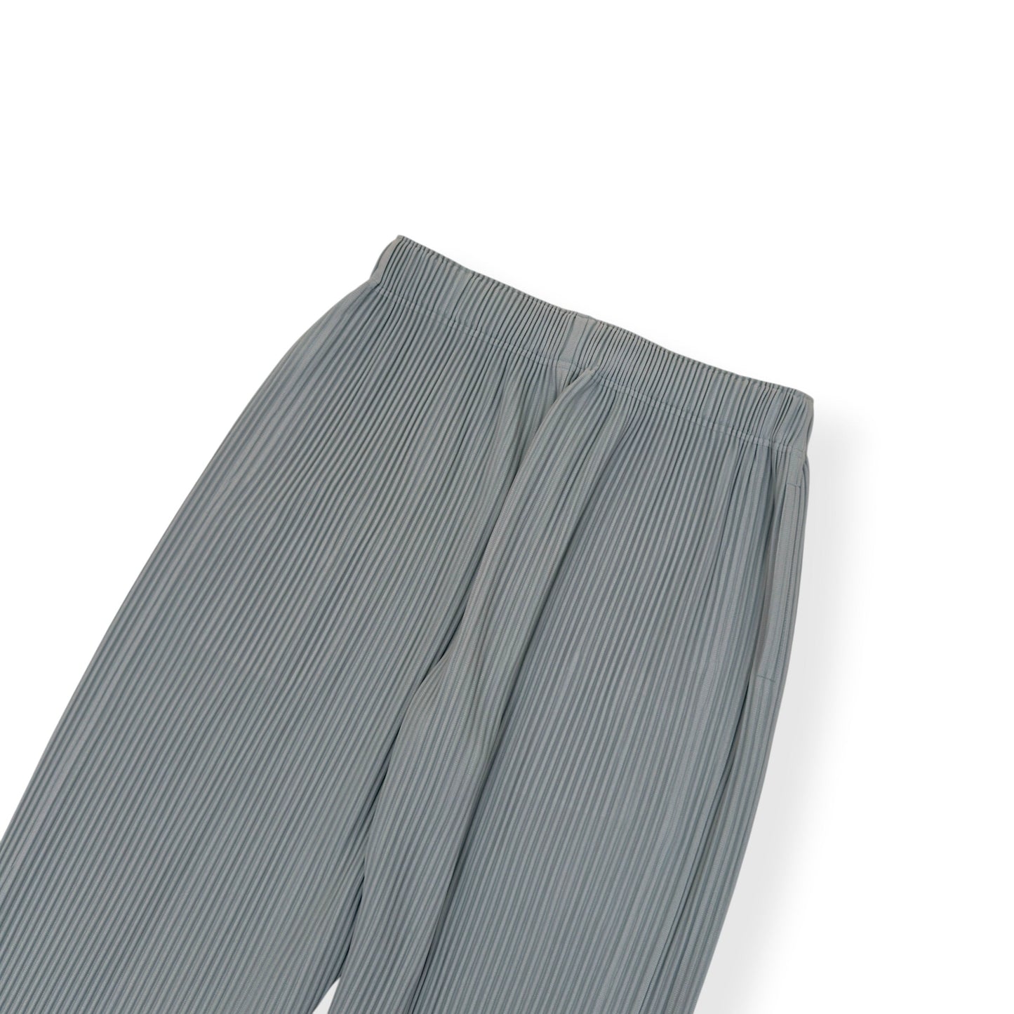 ISSEY MIYAKE HOMME PLISSÉ PLEATED TROUSERS LIGHT BLUE 3 / M | Medium, Blue