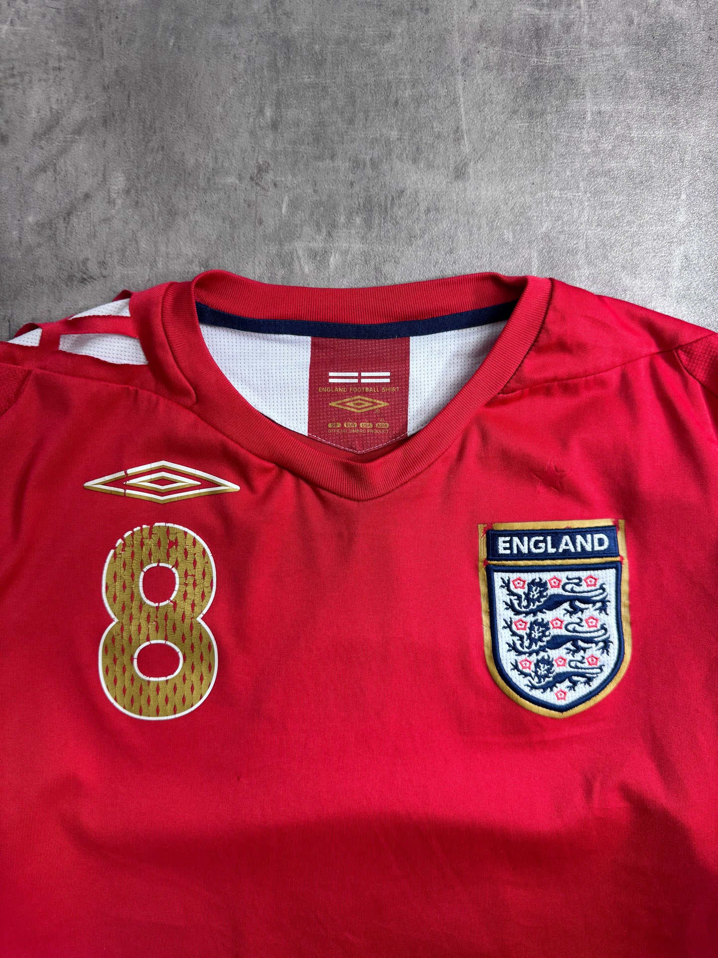 2006-08 England Away 'Lampard 8' Football Shirt