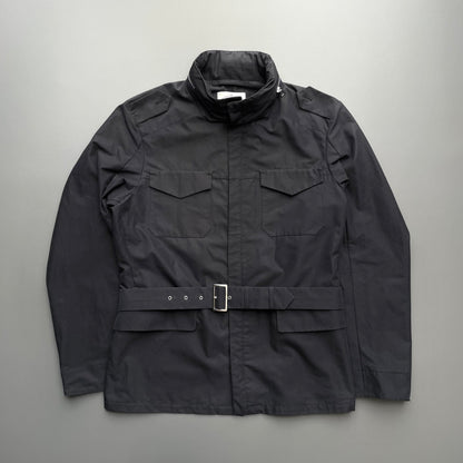 Prada Black 2010 Belted Field Jacket | Large, Black