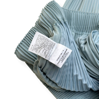 ISSEY MIYAKE HOMME PLISSÉ PLEATED TROUSERS LIGHT BLUE 3 / M | Medium, Blue