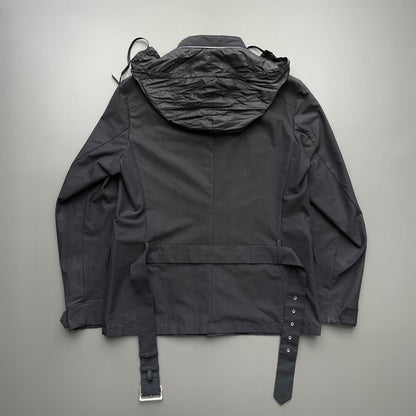 Prada Black 2010 Belted Field Jacket | Large, Black
