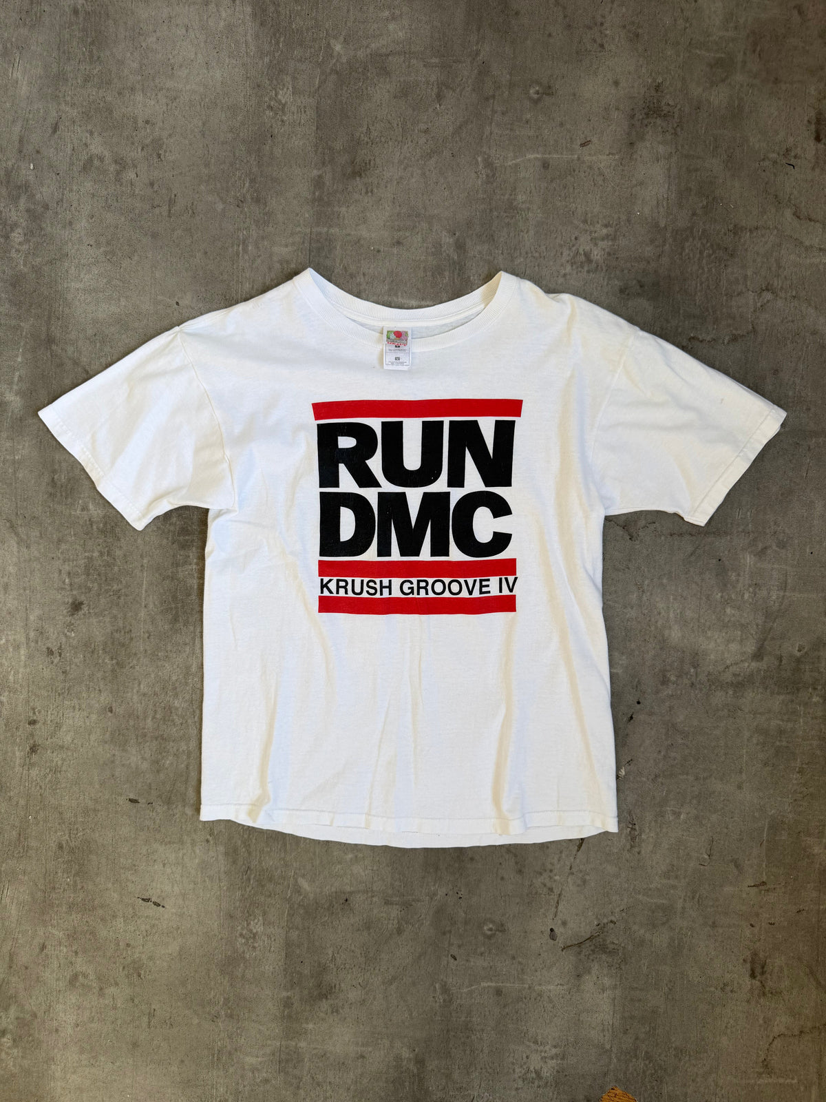 Run DMC Krush Groove Event Promo Tee | O/S, White