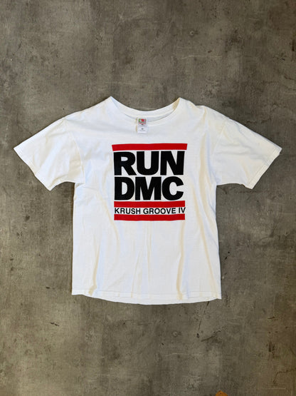 Run DMC Krush Groove Event Promo Tee | O/S, White