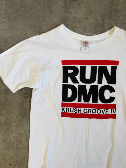 Run DMC Krush Groove Event Promo Tee | O/S, White