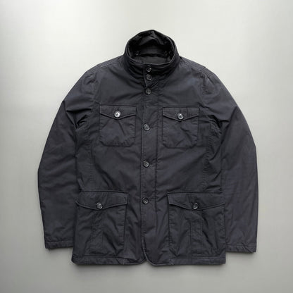 Prada Sport Black 2013 Padded Collar Liner Field Jacket | Medium, Black