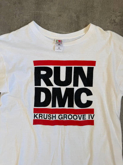 Run DMC Krush Groove Event Promo Tee | O/S, White