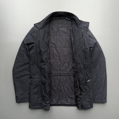 Prada Sport Black 2013 Padded Collar Liner Field Jacket | Medium, Black