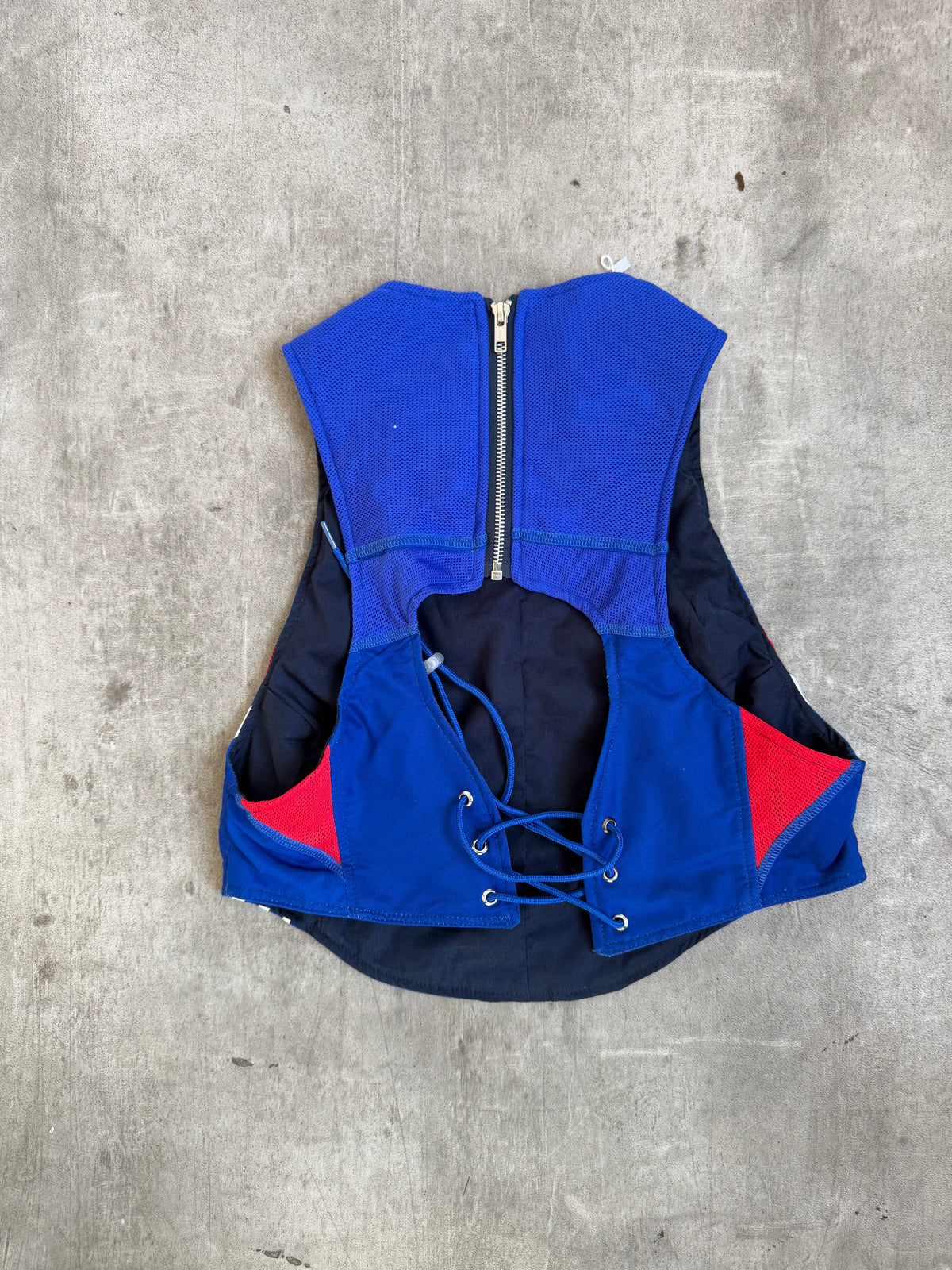VT Rework : France Lace Football Vest | Medium, Blue