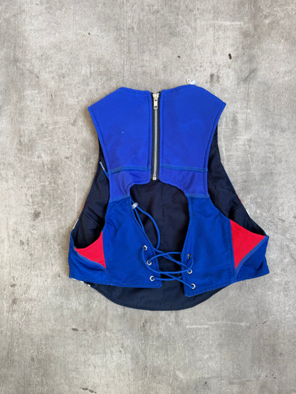 VT Rework : France Lace Football Vest | Medium, Blue