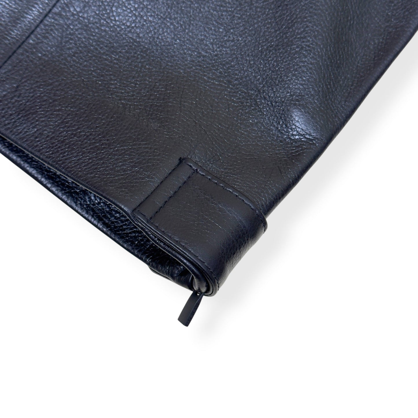 FEAR OF GOD STRAIGHT-LEG FULL-GRAIN LEATHER TROUSERS BLACK L | Large, Black