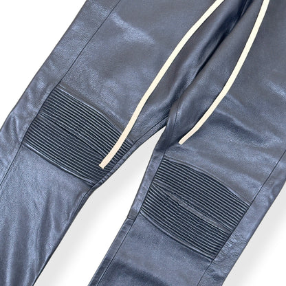 FEAR OF GOD STRAIGHT-LEG FULL-GRAIN LEATHER TROUSERS BLACK L | Large, Black