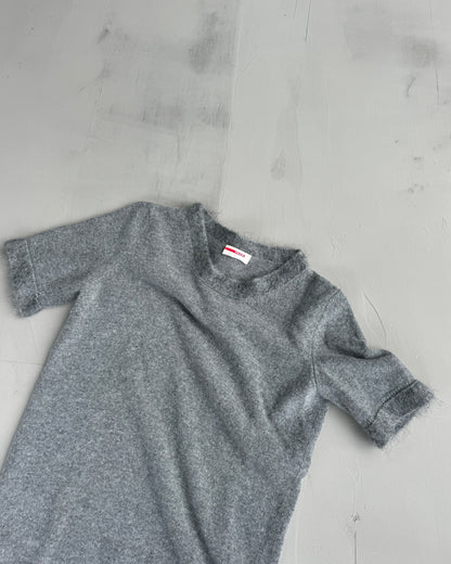 PRADA WOOL & CASHMERE GREY T SHIRT - M