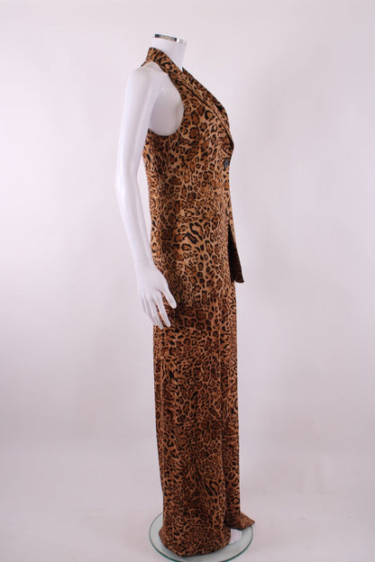 Twinset Waist Coat/ Trouser Co-Ord Leopard Print 10 | Default Title, Leopard Print