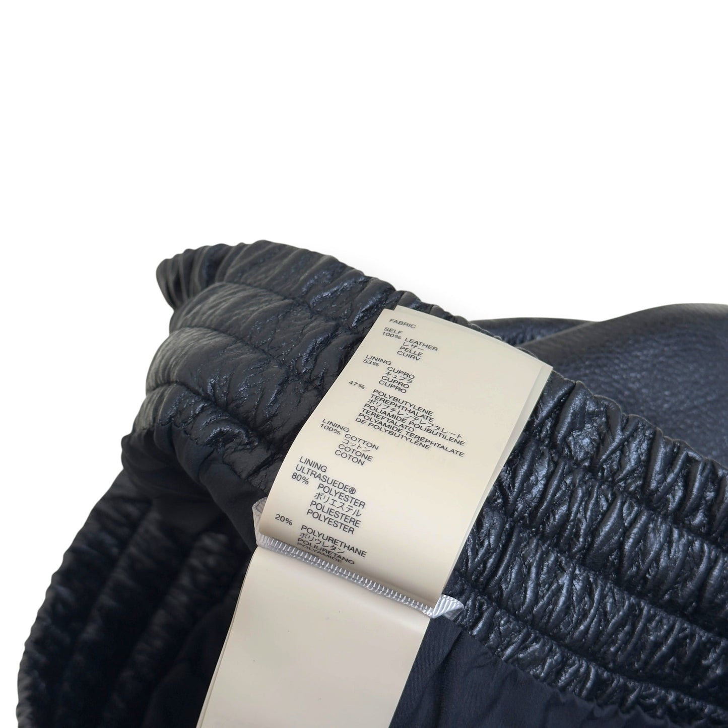 FEAR OF GOD STRAIGHT-LEG FULL-GRAIN LEATHER TROUSERS BLACK L | Large, Black