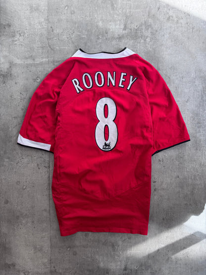 2004-05 Manchester United Home 'Rooney 8' Football Shirt