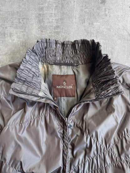 Moncler Taupe Lightweight Cinch Stitch Detailed Jacket