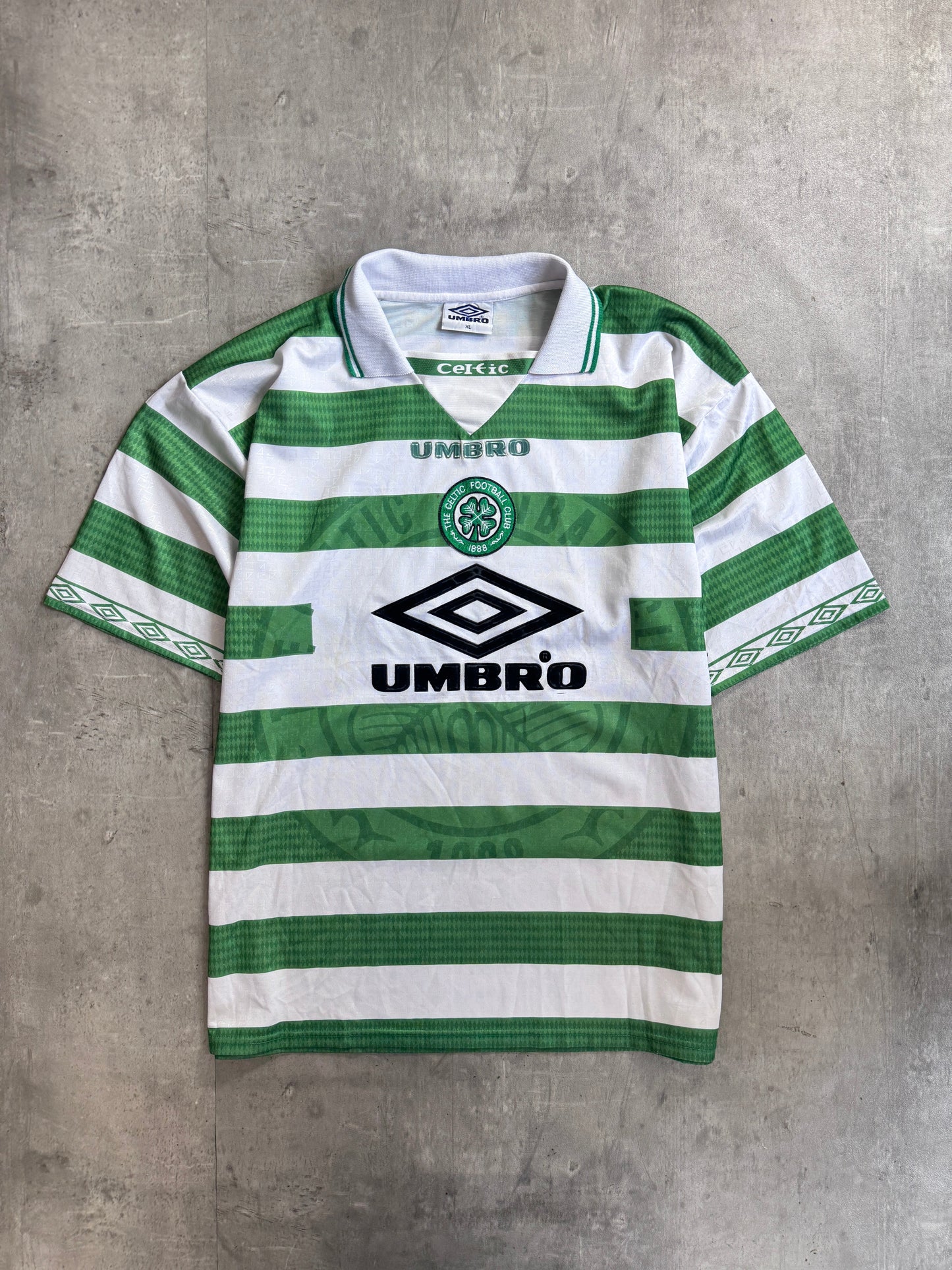 1997-99 Celtic Home Umbro Football Shirt