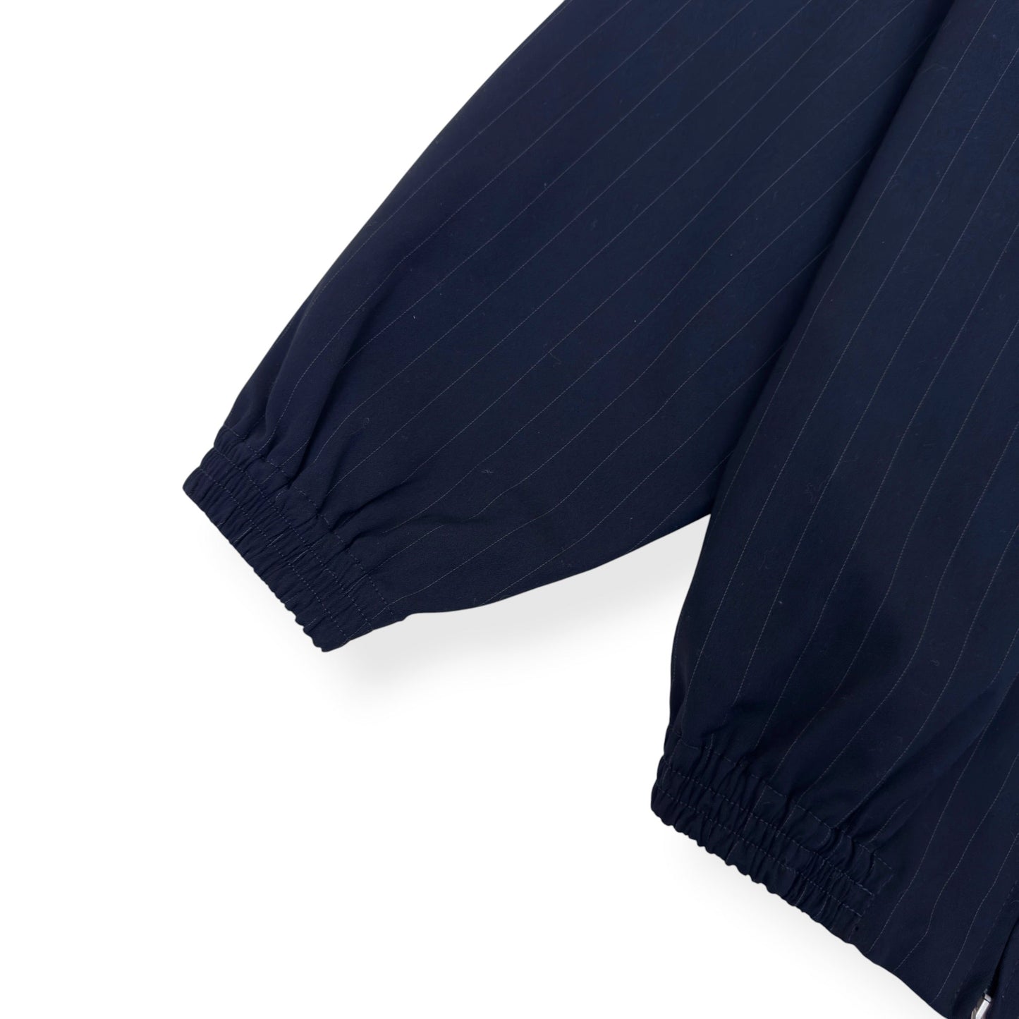 ACNE STUDIOS PINSTRIPE ZIP JACKET NAVY 50 / M | Medium, Navy