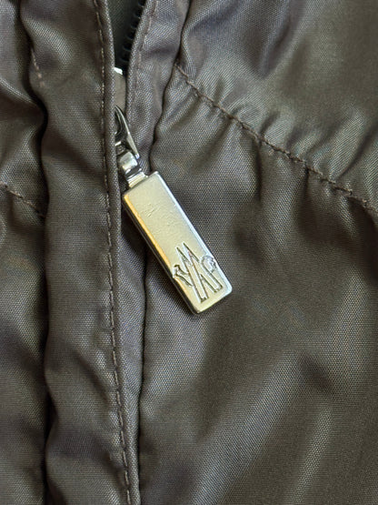 Moncler Taupe Lightweight Cinch Stitch Detailed Jacket