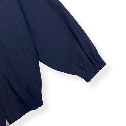 ACNE STUDIOS PINSTRIPE ZIP JACKET NAVY 50 / M | Medium, Navy