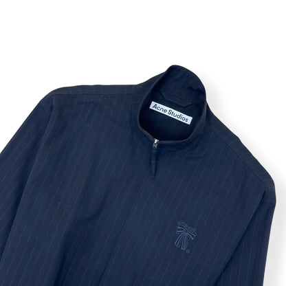 ACNE STUDIOS PINSTRIPE ZIP JACKET NAVY 50 / M | Medium, Navy