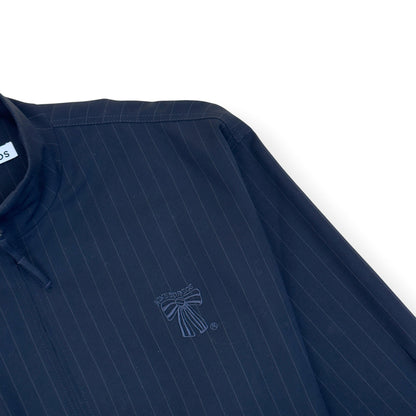 ACNE STUDIOS PINSTRIPE ZIP JACKET NAVY 50 / M | Medium, Navy