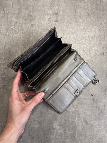 Gucci GG Monogram Bronze Imprime Continental Zip Purse