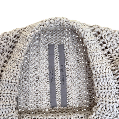 RICK OWENS WALRUS SS17 OPEN KNIT SWEATER BEIGE L | Large, Beige