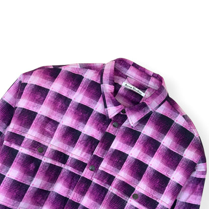 ACNE STUDIOS CHECK BUTTON UP JACKET PINK 52 / L | Large, Pink