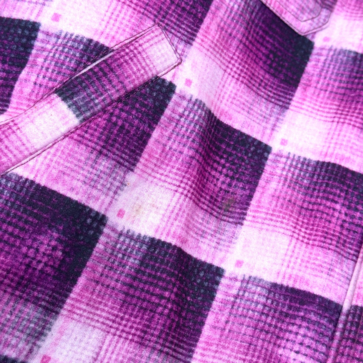 ACNE STUDIOS CHECK BUTTON UP JACKET PINK 52 / L | Large, Pink