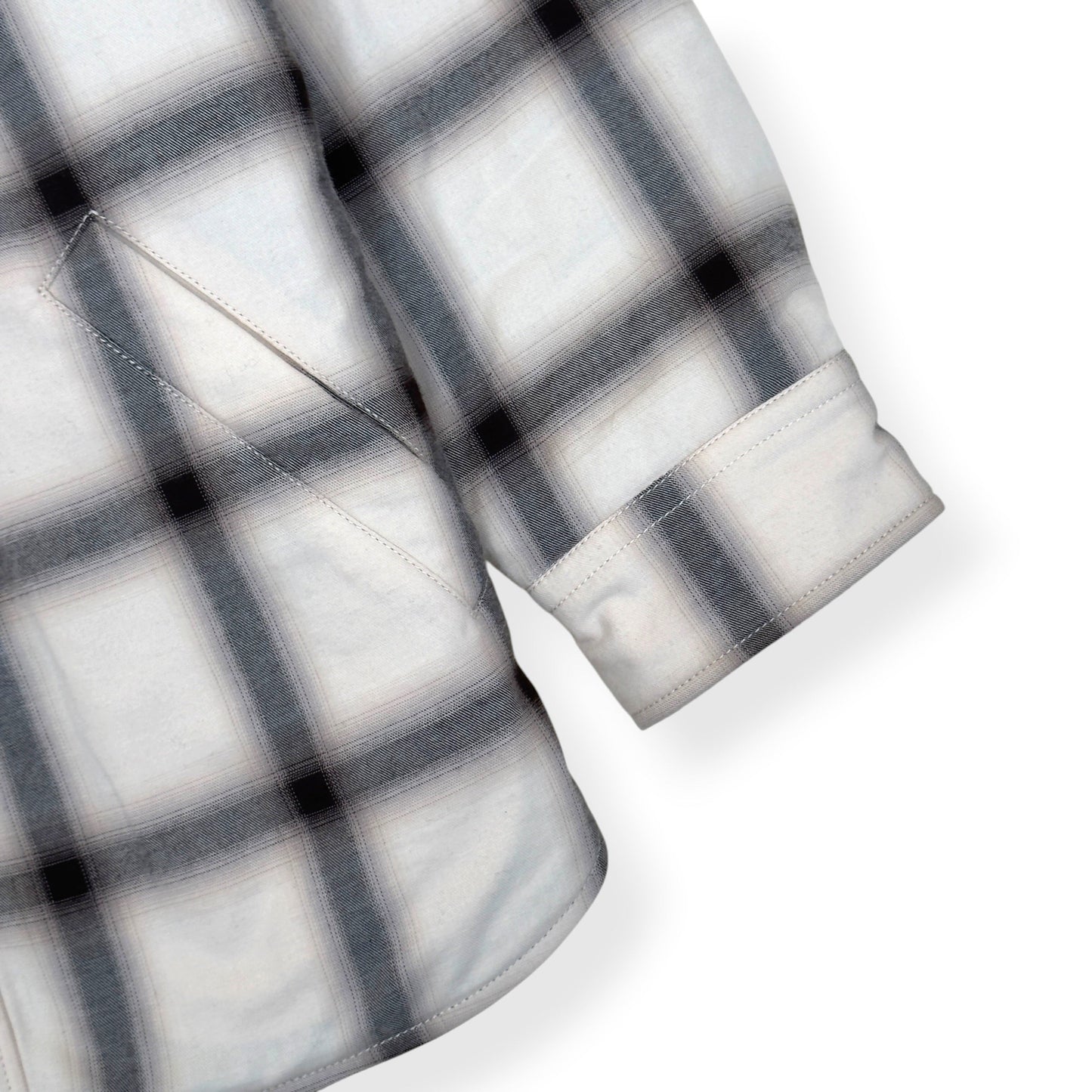 ACNE STUDIOS CHECK BUTTON UP JACKET CREAM 52 / L | Large, Cream