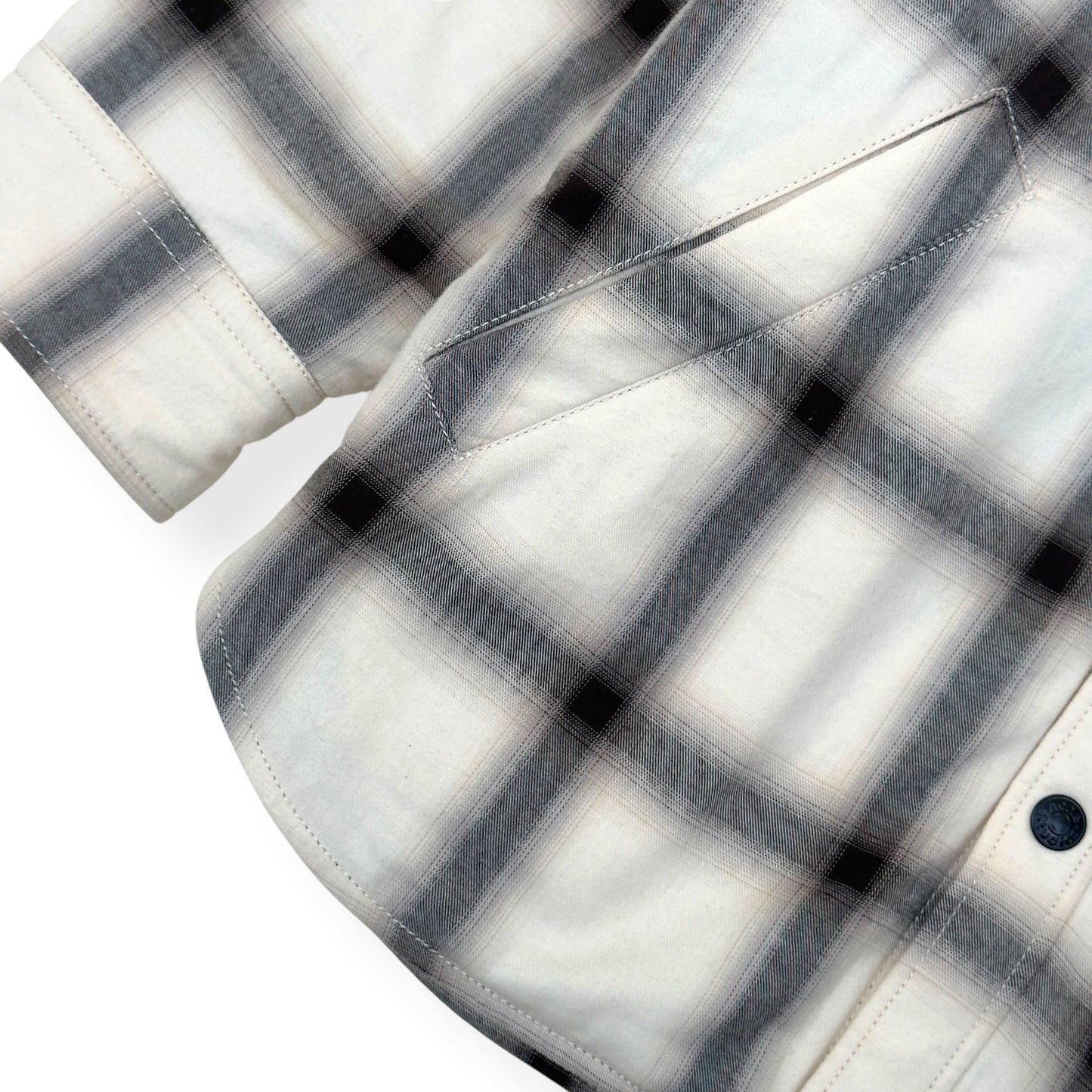 ACNE STUDIOS CHECK BUTTON UP JACKET CREAM 52 / L | Large, Cream