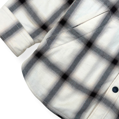 ACNE STUDIOS CHECK BUTTON UP JACKET CREAM 52 / L | Large, Cream