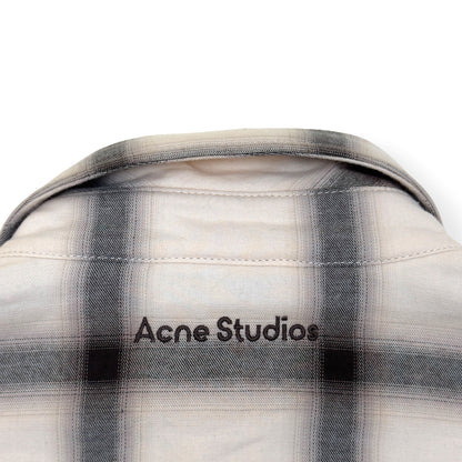 ACNE STUDIOS CHECK BUTTON UP JACKET CREAM 52 / L | Large, Cream