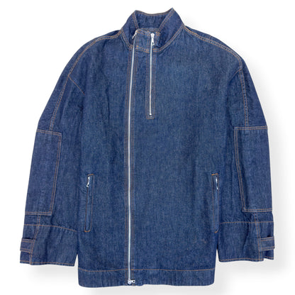 DRIES VAN NOTEN DENIM ZIP JACKET INDIGO XL | XL, Indigo